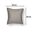 SOO  SANTAI - Coussin piscine flottant 45x45 cm gris – billes incluses (à remplir) – intérieur / extérieur (SCF4545-1-SET) - vignette