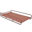 OVIALA - Structure pour méridienne de salon de jardin modulable terracotta - Mixi - vignette