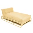 OVIALA - Structure pour méridienne de salon de jardin modulable jaune clair  - Mixi - vignette