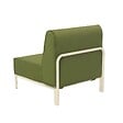 OVIALA - Chauffeuse pour salon pour jardin modulable en tissu vert kaki - Patio - vignette