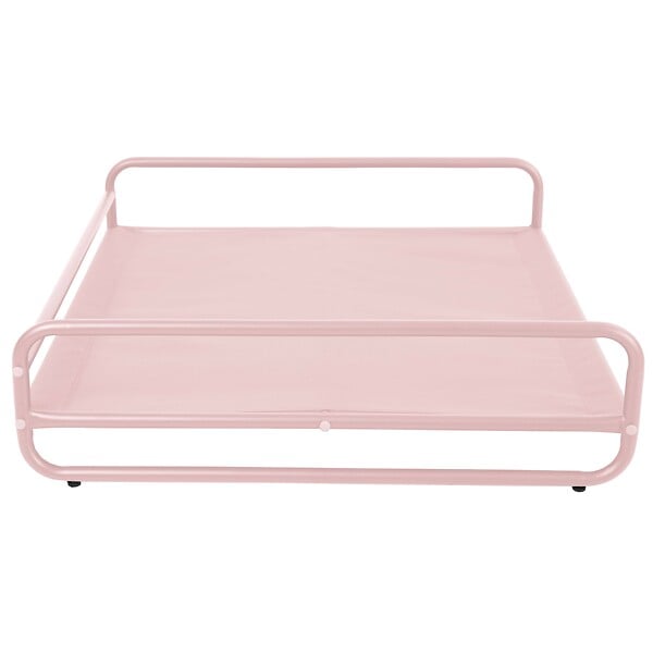 OVIALA - Structure pour fauteuil et pouf de salon de jardin modulable rose  - Mixi - large