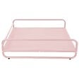 OVIALA - Structure pour fauteuil et pouf de salon de jardin modulable rose  - Mixi - vignette