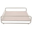 OVIALA - Structure pour fauteuil et pouf de salon de jardin modulable beige - Mixi - vignette