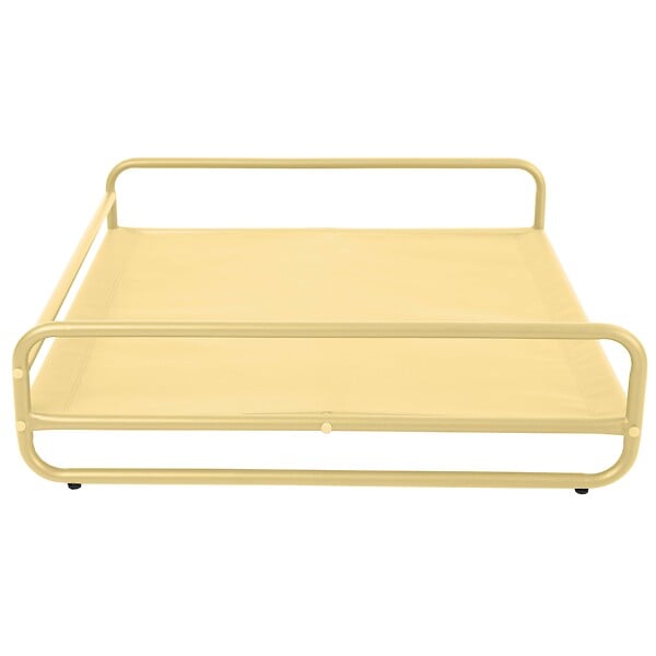 OVIALA - Structure pour fauteuil et pouf de salon de jardin modulable jaune - Mixi - large