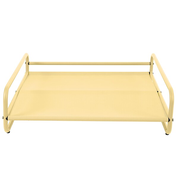 OVIALA - Structure pour fauteuil et pouf de salon de jardin modulable jaune - Mixi - large