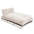 OVIALA - Structure pour méridienne de salon de jardin modulable beige - Mixi - vignette