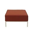 OVIALA - Pouf pour salon de jardin modulable en tissu terracotta - Patio - vignette