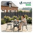 VOUNOT - Clôture en canisse PVC 160x500cm Anthracite - vignette