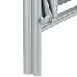 TECTAKE - Chaises de jardin pliantes avec dossier réglable, en tissu maillé argent - vignette
