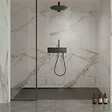 ESSEBAGNO - Molette colonne de douche encastrée mécanique noire mat - vignette