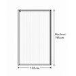 OTITEC - Paroi de douche italienne flûtée - 120 x 195 cm - Cuivre brossé - LINEA - vignette