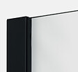 OTITEC - Paroi de douche italienne flûtée - 100 x 195 cm - Noir - Gauche - LUCIA - vignette