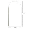 OTITEC - Paroi de douche italienne Clear - 120 x 195 cm - Cuivre brossé - SIENA - vignette