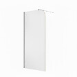 OTITEC - Paroi de douche italienne Clear - 100 x 195 cm - Chrome - GAUCHE - LUCIA - vignette