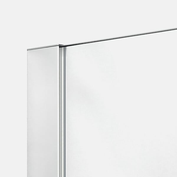 OTITEC - Paroi de douche italienne Clear - 100 x 195 cm - Chrome - SIENA - large