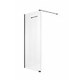 OTITEC - Paroi de douche italienne Clear - 110 x 195 cm - Noir - LINEA - vignette