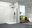 OTITEC - Paroi de douche italienne Clear - 120 x 195 cm - Noir - SIENA - vignette