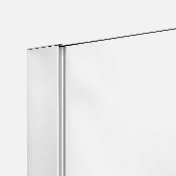OTITEC - Paroi de douche italienne Clear - 120 x 195 cm - Chrome - SIENA - large