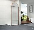 OTITEC - Paroi de douche italienne flûtée - 100 x 195 cm - Cuivre brossé - SIENA - vignette