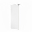 OTITEC - Paroi de douche italienne Clear - 100 x 195 cm - Noir - GAUCHE - LUCIA - vignette