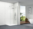 OTITEC - Paroi de douche italienne Clear - 120 x 195 cm - Chrome - Droite - LUCIA - vignette