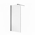 OTITEC - Paroi de douche italienne Clear - 110 x 195 cm - Noir - GAUCHE - LUCIA - vignette