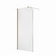 OTITEC - Paroi de douche italienne Clear - 100 x 195 cm - Or brossé - GAUCHE - LUCIA - vignette