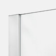 OTITEC - Paroi de douche italienne flûtée - 100 x 195 cm - Cuivre brossé - Gauche - LUCIA - vignette