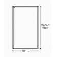 OTITEC - Paroi de douche italienne Clear - 110 x 195 cm - Chrome - LINEA - vignette