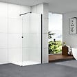 OTITEC - Paroi de douche italienne Clear - 120 x 195 cm - Noir - Droite - LUCIA - vignette