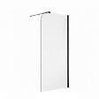 OTITEC - Paroi de douche italienne Clear - 120 x 195 cm - Noir - Droite - LUCIA - vignette