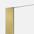 OTITEC - Paroi de douche italienne flûtée - 120 x 195 cm - Or brossé - SIENA - vignette