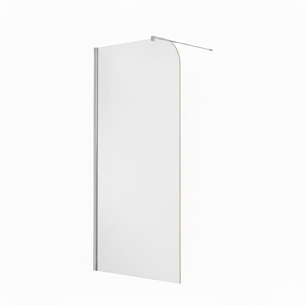 OTITEC - Paroi de douche italienne Clear - 110 x 195 cm - Chrome - GAUCHE - LUCIA - large