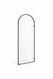 OTITEC - Paroi de douche italienne cintrée - 120 x 195 cm - Clear - Noir - ARCO - vignette
