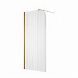 OTITEC - Paroi de douche italienne flûtée - 100 x 195 cm - Or brossé - Gauche - LUCIA - vignette