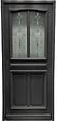 GD MENUISERIES - Porte d'entrée Bois Vitrée Mathilde Gris Anthr, H215 x L90 cm Côte Tableau p,Droit, (Poignee, Barillet ref 010403RFP) - vignette