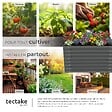 TECTAKE - Bac à fleurs surélevé en acier galvanisé anthracite 100x100x62cm potager jardin extérieur ergonomique culture légumes herbes 600L - vignette