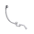 OTITEC - Vidage baignoire avec trop-plein - Bonde blanche - Flexible universel - vignette