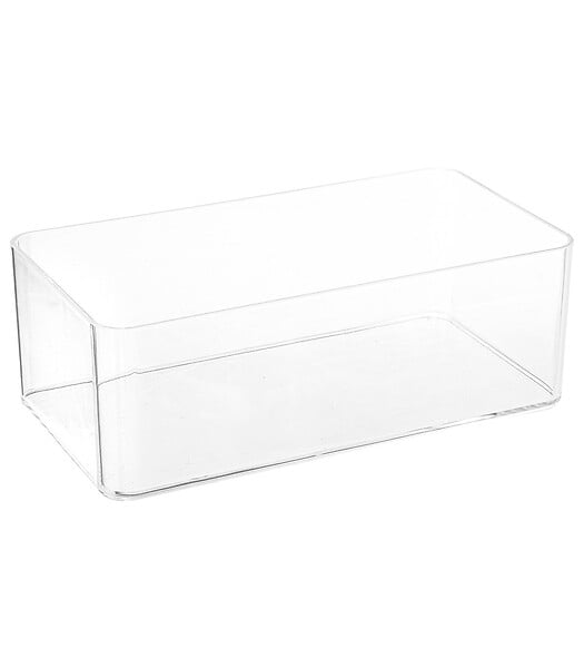 5 FIVE SIMPLY SMART - Boite à Mouchoirs transparente couvercle en Bambou - large