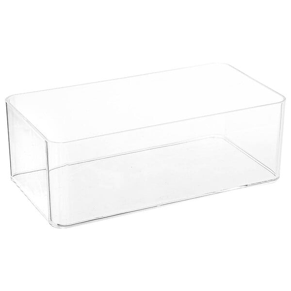 5 FIVE SIMPLY SMART - Boite à Mouchoirs transparente couvercle en Bambou - large