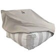 OVIALA - Housse de fauteuil pour salon de jardin modulable beige - Mixi - vignette