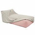 OVIALA - Housse pour méridienne pour salon de jardin modulable beige - Mixi - vignette