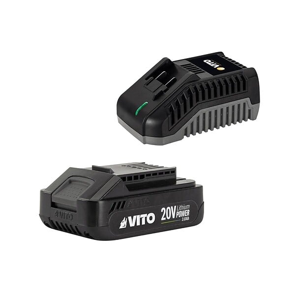 VITO - Taille haies sans fil 20V + Batterie lithium 3.0AH Lame 51Cm Chargeur Rapide VITO - large