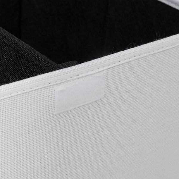 5 FIVE SIMPLY SMART - Panier à linge Blanc 74L avec 2 compartiments H 60 cm - large