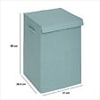 5 FIVE SIMPLY SMART - Panier à linge Bleu clair 74L avec 2 compartiments H 60 cm - vignette