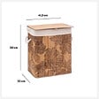 5 FIVE SIMPLY SMART - Panier à Linge 50L en Bambou L 41.5 x P 30 x H 50 cm - vignette