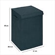 5 FIVE SIMPLY SMART - Panier à linge Bleu foncé 74L avec 2 compartiments H 60 cm - vignette