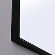 KIAMAMI VALENTINA - Miroir Rectangulaire 70X50 Cm Avec Cadre En Cuir Noir Pour Salle De Bains - vignette