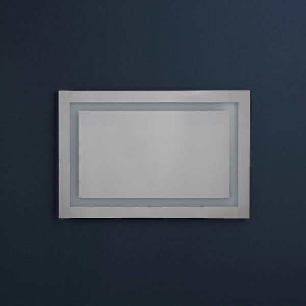 KIAMAMI VALENTINA - Miroir Pour Salle De Bain 90X60 Avec Led Réversible + Allumage Touch - large