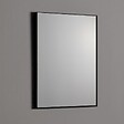 KIAMAMI VALENTINA - Miroir En Fil De Fer Poli 50X70 Réversible Avec Bordure Noire Mate - vignette